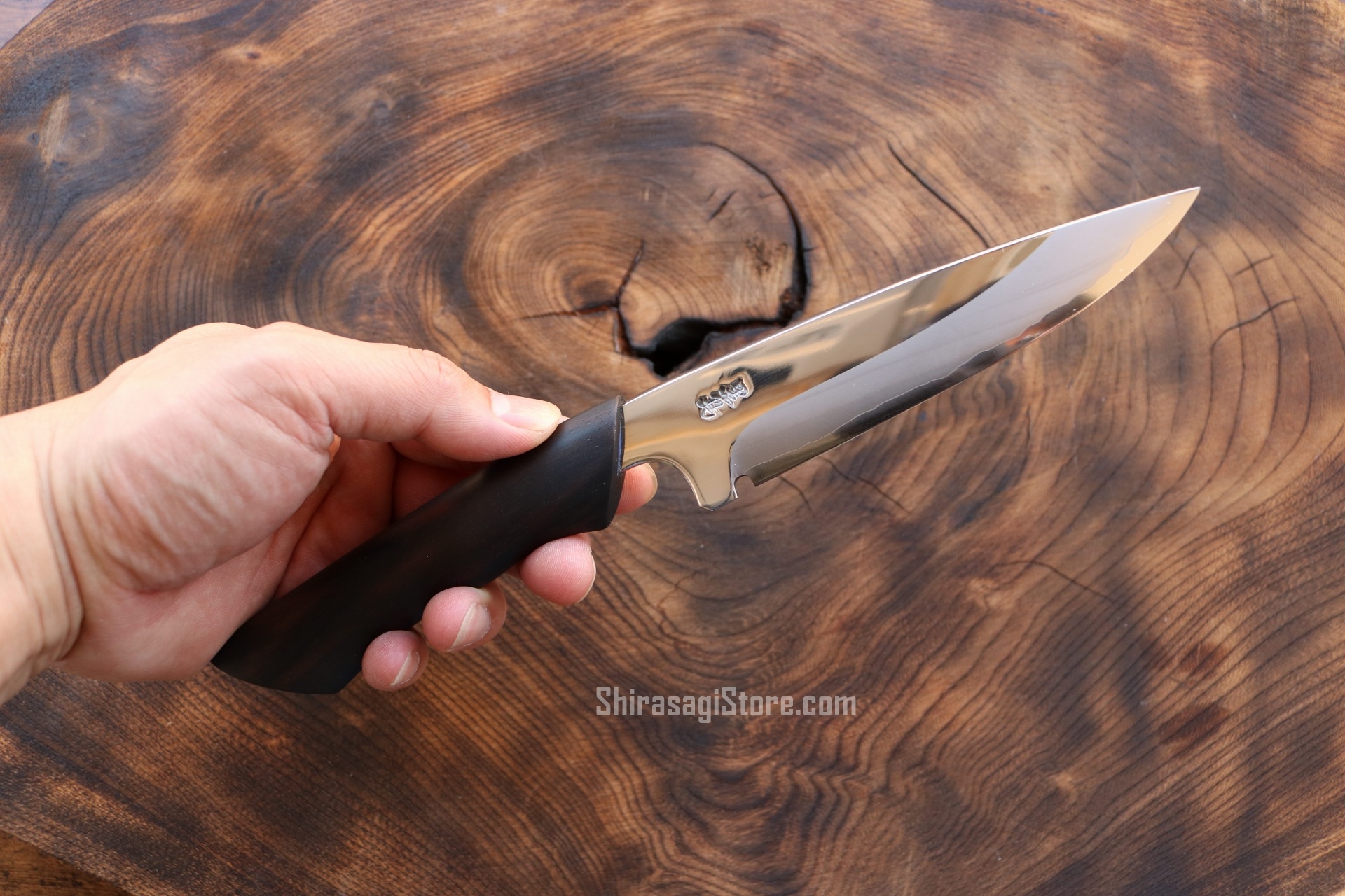 土佐打刃物 黒鳥鍛造工場 アウトドア用ナイフ フィッシングナイフ 黒檀