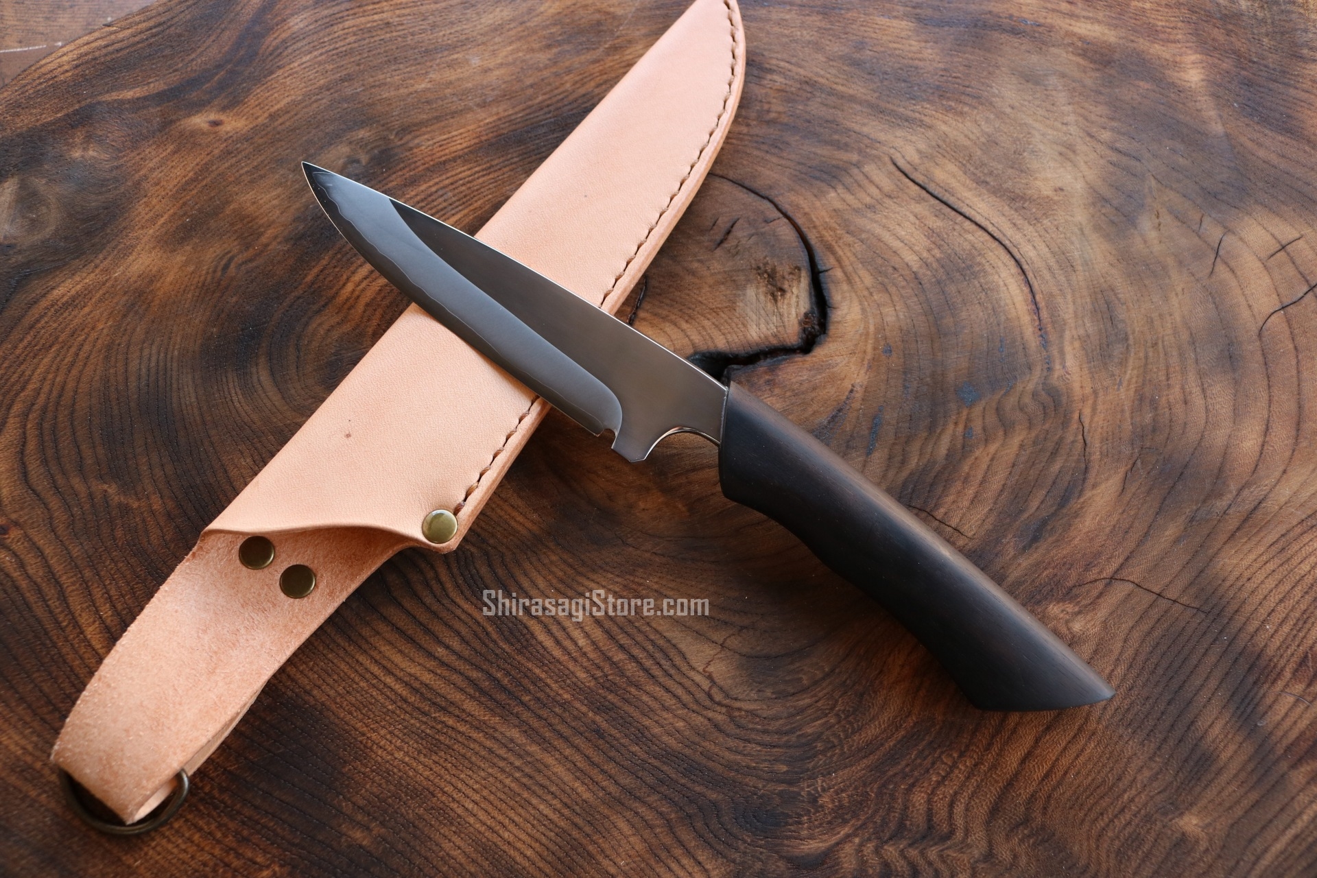 土佐打刃物 黒鳥鍛造工場 アウトドア用ナイフ フィッシングナイフ 黒檀