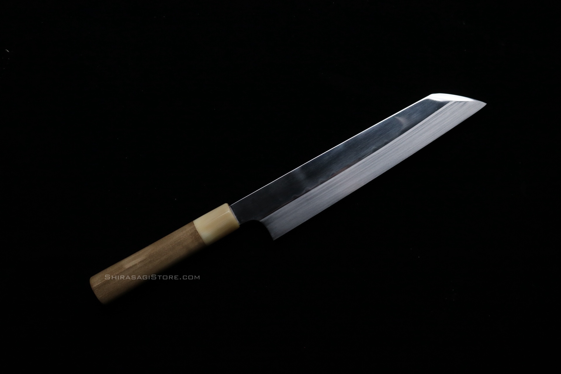 水野鍛錬所「源昭忠」本焼 片刃 切付 包丁 デラックス 青二鋼 両鏡面 8
