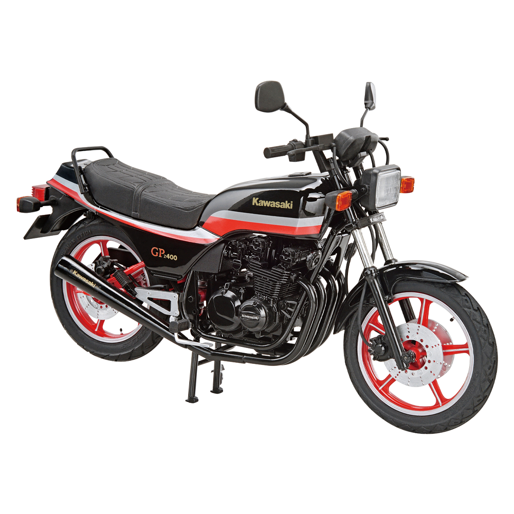 Aoshima: 1/12 Kawasaki KZ400M Z400GP '82 with Custom Parts Scale Model
