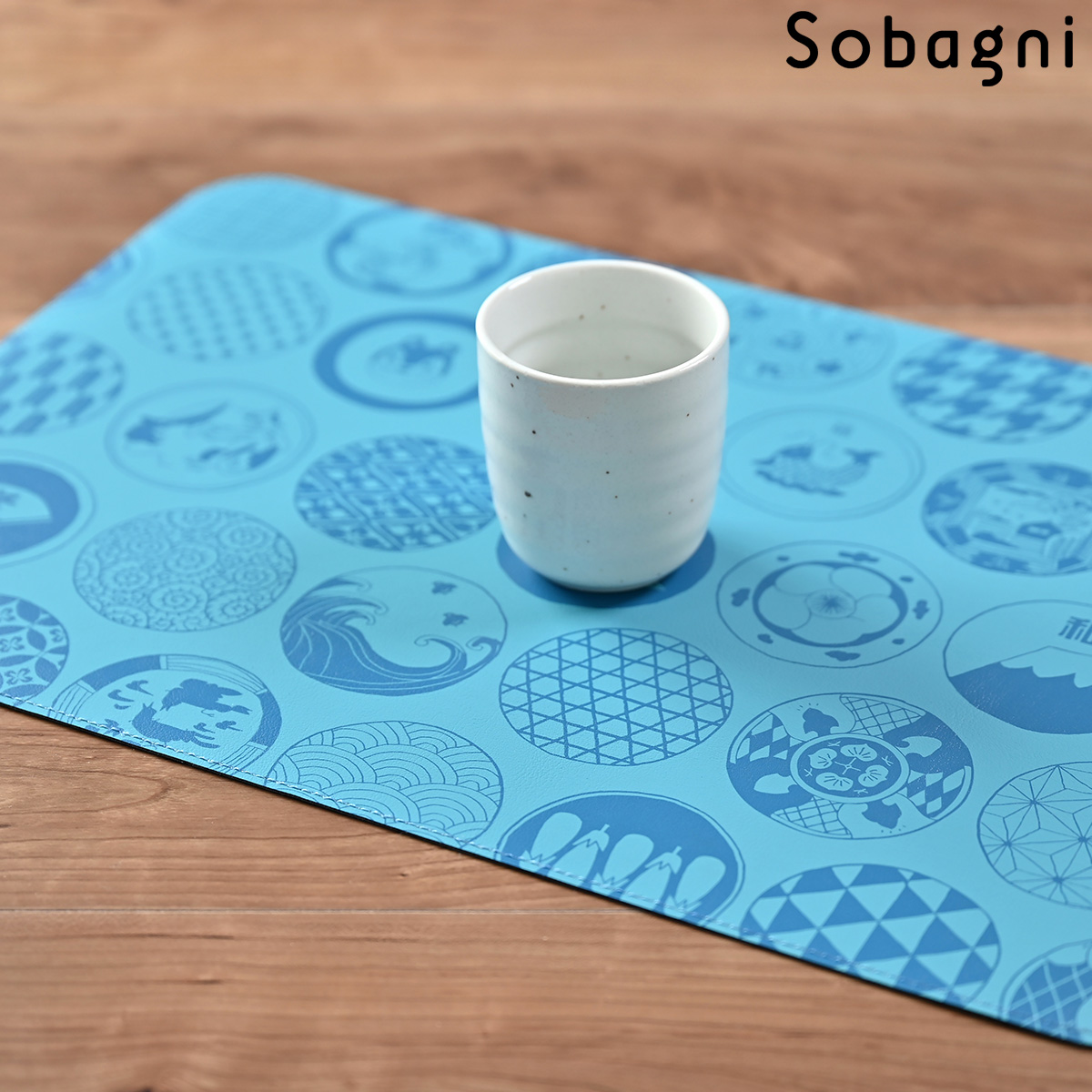 ソバニ公式 和ランチョンマット イクタケマコト 国産エシカル合皮