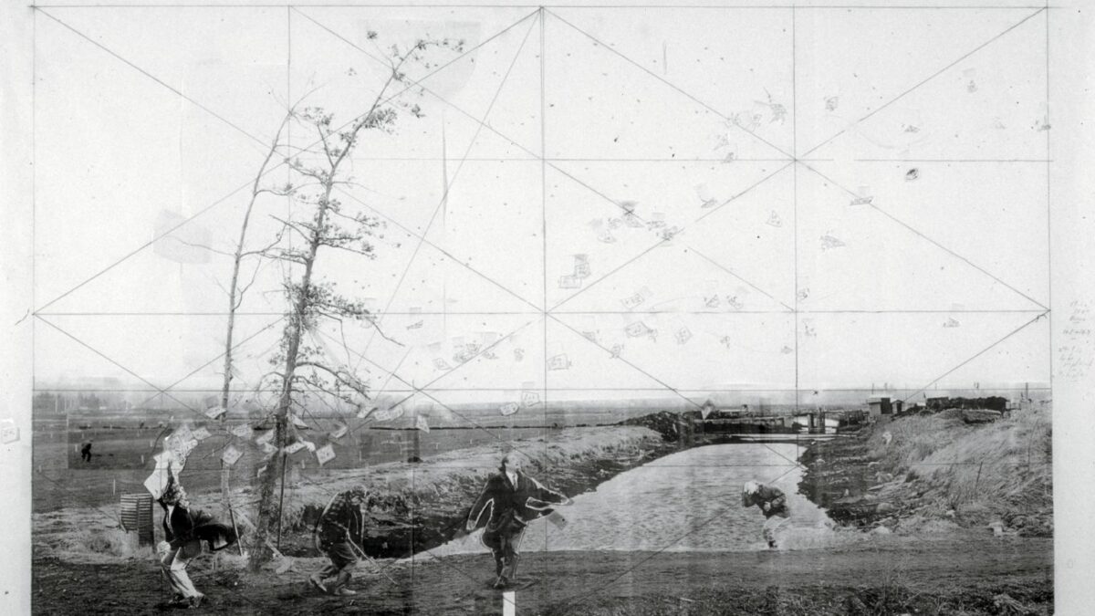 Jeff Wall, Study for 'A Sudden Gust of Wind (After Hokusai