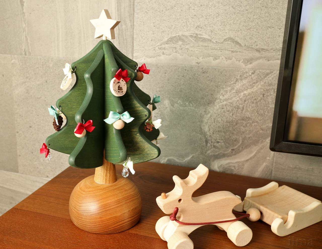 オークヴィレッジ オルゴールツリープチ クリスマスツリー 国産 正規品