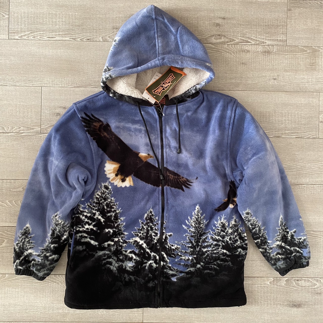 ずっと真夜中でいいのに。ACAね着用の古着イーグル柄フリース