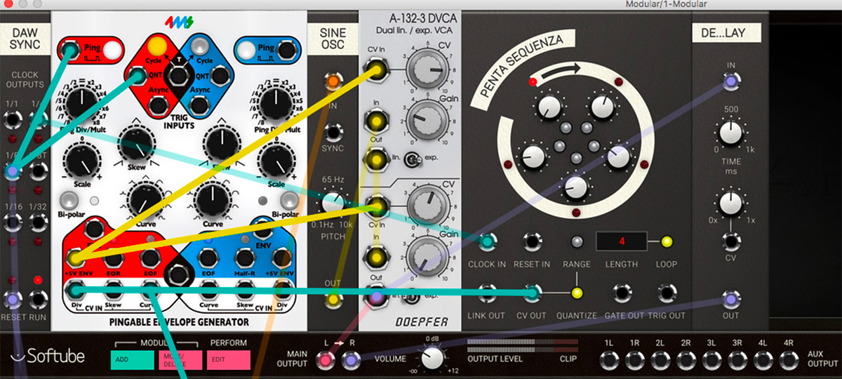 4ms Pingable Envelope Generator PEG - Softube