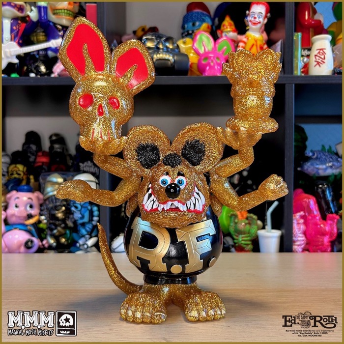 BlackBook ToyとMxMxMのコラボ「Asura Rat Fink」に新色「Gold Glitter