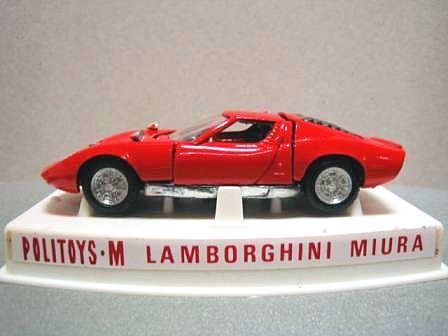 ミニカー スーパーカー ランボルギーニミウラ ポリトーイPOLITOYS レッド MATRIX 1/43 ランボルギーニ ミウラ P400S ミレキオディ レッド