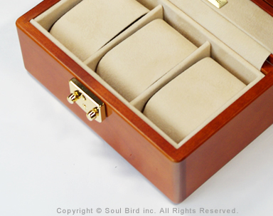 メイプル材高級時計ケース 3本用top木 | 高級時計ケースのソウルバード