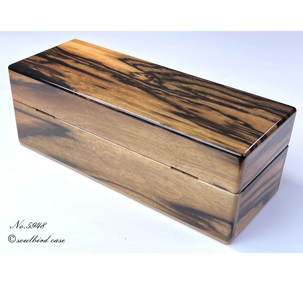 No.5948 黒柿 5本用時計ケース | 高級時計ケースのソウルバード
