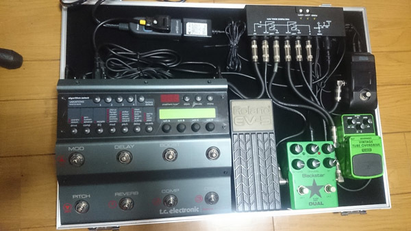 人生初・エフェクターボード:cryptos