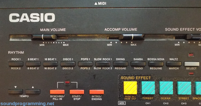 Casio Casiotone MT-540 | Sound Programming