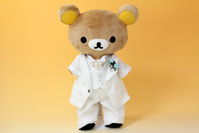 リラックマとコリラックマのウェルカムベア ウエディングドレス