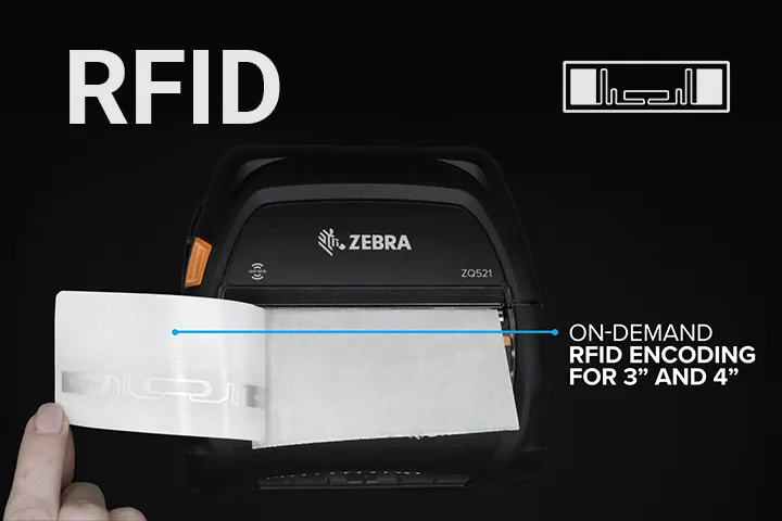 ZQ521 RFID 堅牢 4インチ型モバイルプリンタ | ZEBRA ゼブラ