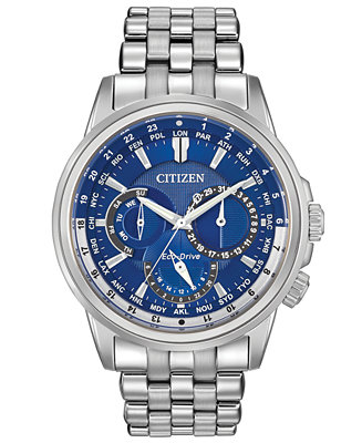 Citizen Men's Eco-Drive Calendrier Stainless Steel Bracelet Watch