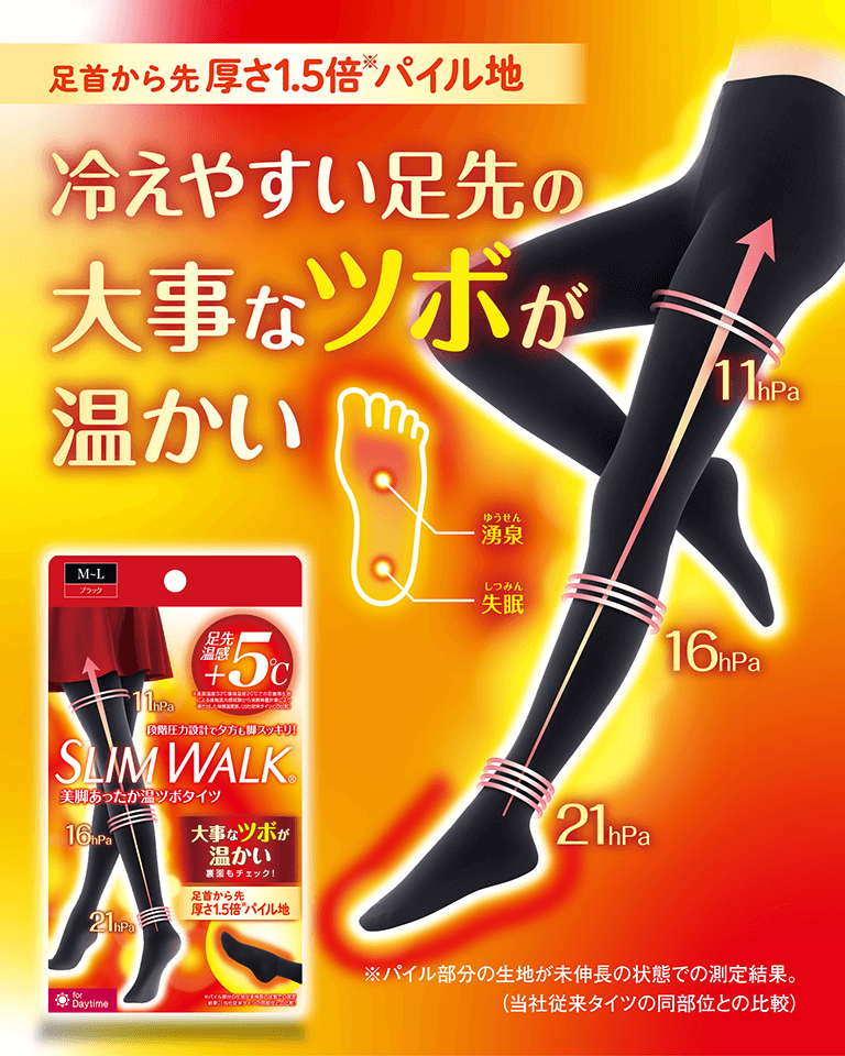 着圧ソックス スリムウォーク】あなたらしく、ハッピーな毎日を