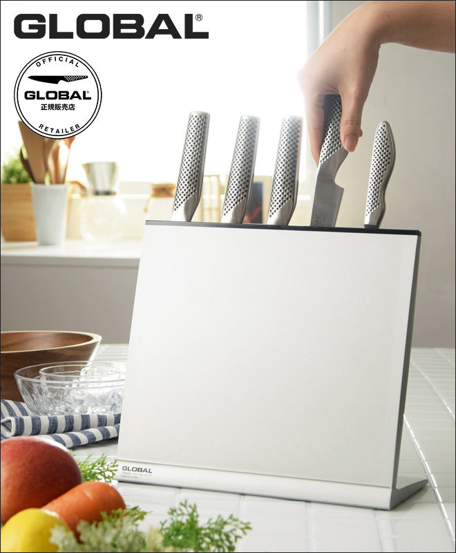 無料ラッピング】【豪華特典付き】GLOBAL ナイフスタンド GKS-01/F