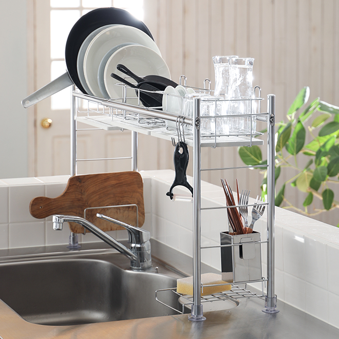 KAWAKI 水切りラック 渡式タイプ 【選べる豪華特典】 | セレクト