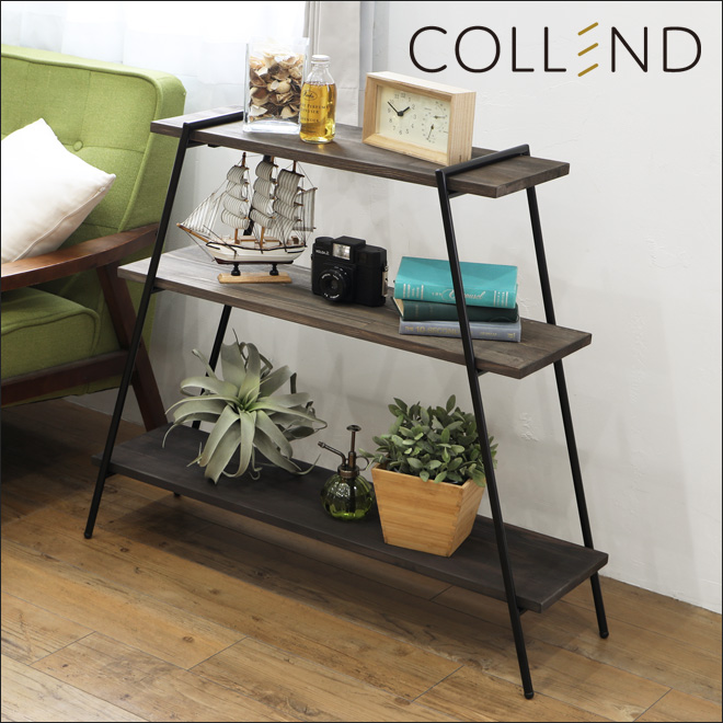 アイアンレッグラック 3段 オープンラック 観葉植物 収納 棚 おしゃれ