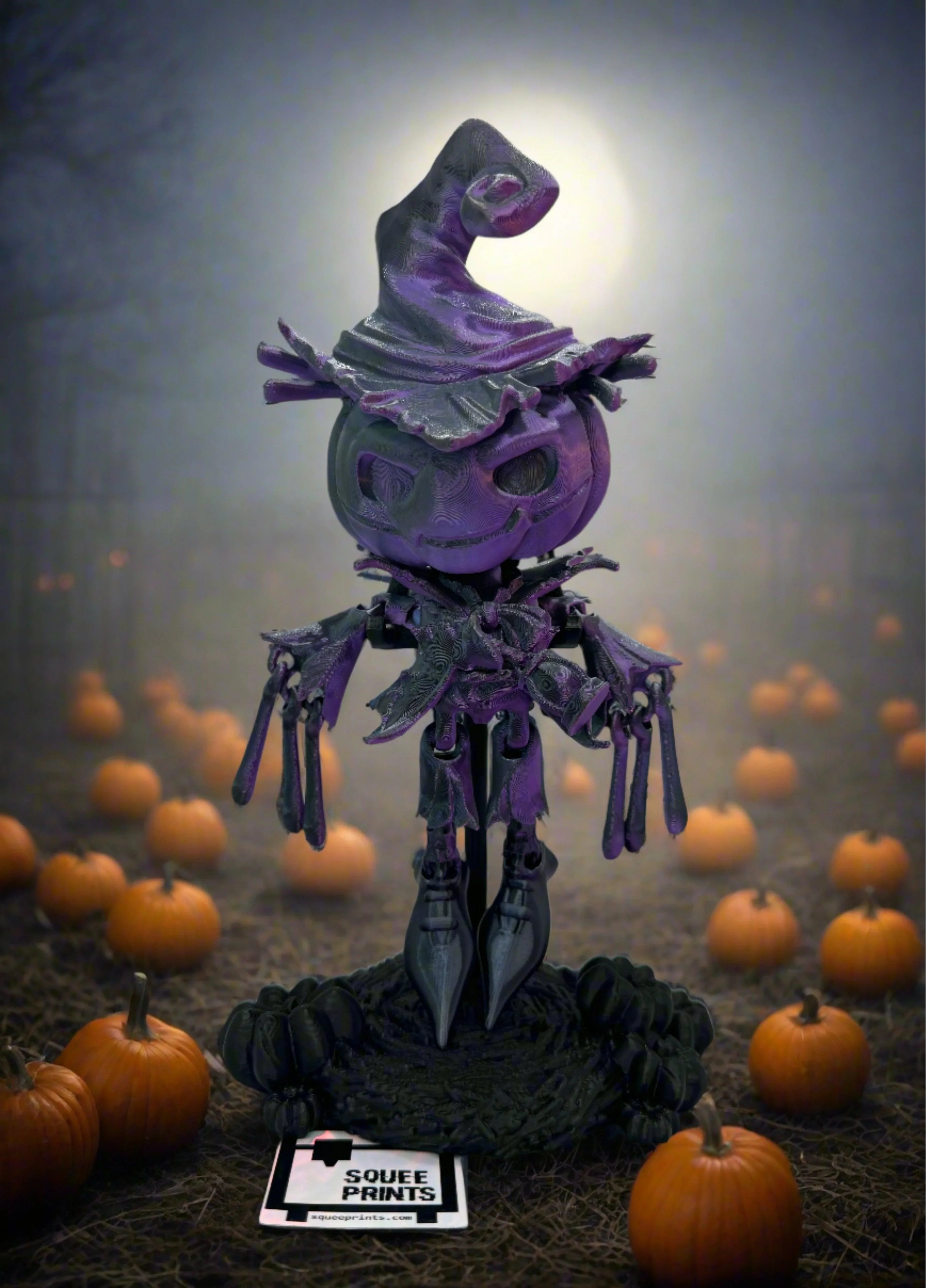 Pumpkin Jack Scarecrow | Articulated | 3D Print – Squee Prints