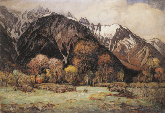 コレクション 風景の交響楽 シンフォニー 吉田博 《上高地の春》 静岡