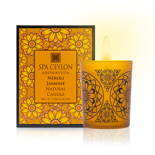 ネロリ ジャスミン アロマヴェーダ ナチュラル キャンドル 50g / スパ