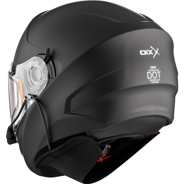 CKX CONTACT HELMET MATTE BLACK W/ ELECTRIC SHIELD - Spanky's