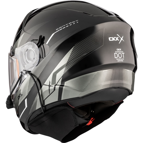 CKX CONTACT HELMET ARTIK GRAY GLOSS W/ ELECTRIC SHIELD - Spanky's
