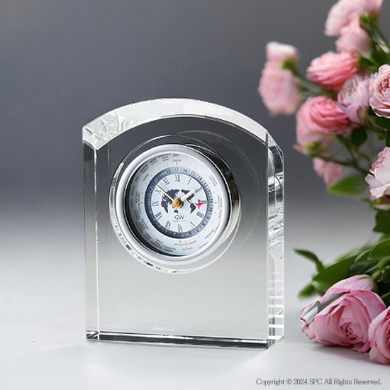 グラスワークスナルミ 【カーヴ】 世界時計 ｜ 記念品、ノベルティ、景品館