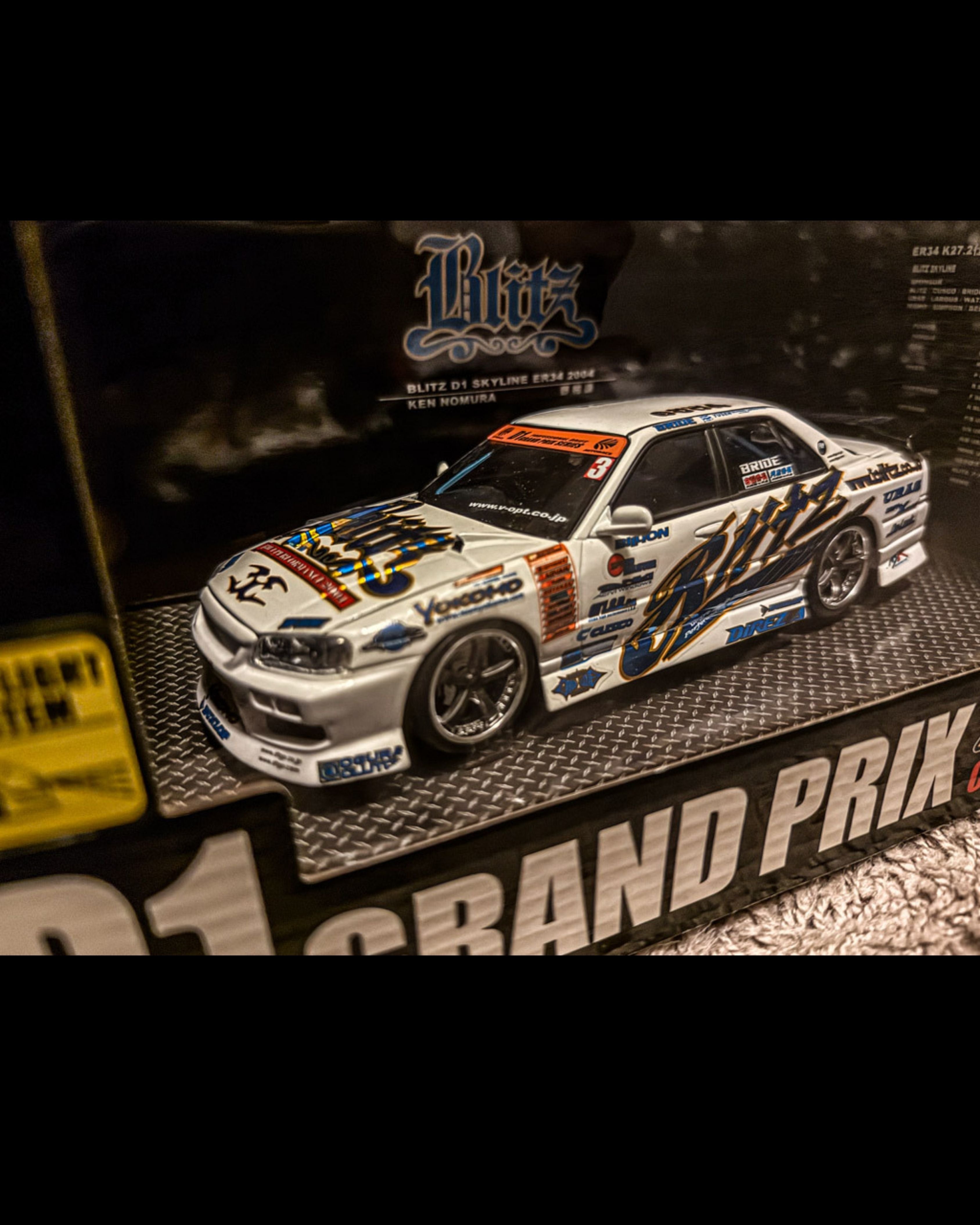 BLITZ 2004 D1 GP ER34 SKYLINE 1/24 by HOTWORKS – Speed Emon