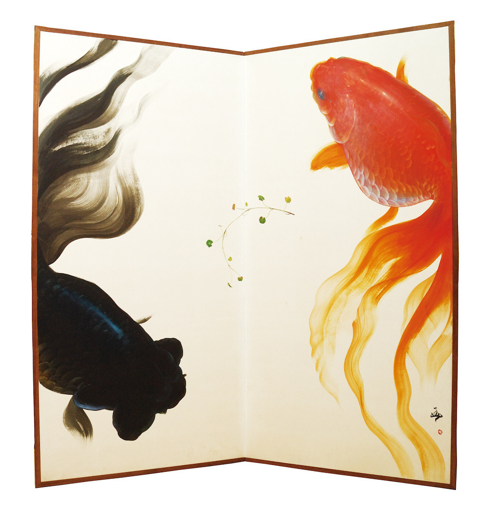 平面なのに立体的 深堀隆介展『金魚鉢、地球鉢。』東京・上野の森