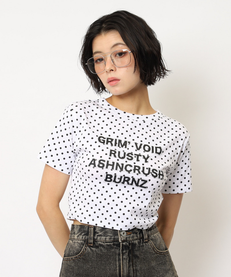 ラインストーンロゴミニTシャツ｜SPIRALGIRL スパイラルガール 商品