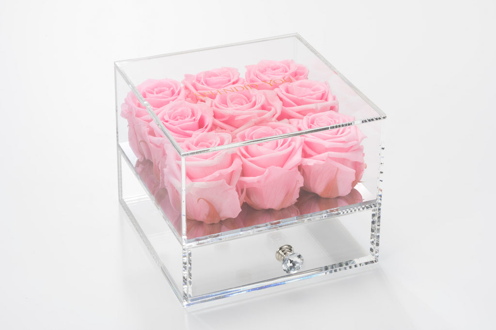 デスクドレッサー ピンク 取手付き | Splendid you