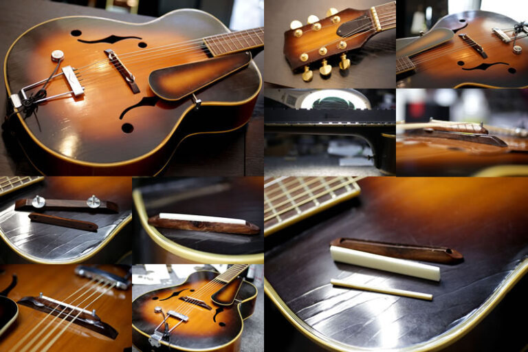 Nardan ナルダン ピックギター - ネック調整、サドル交換