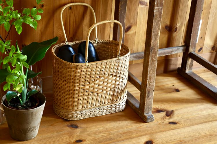 松野屋 籐の手提げかご | TOKILABOトキラボ