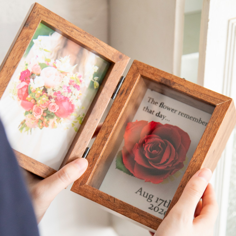 プリザーブドフラワー加工 spun / photo box