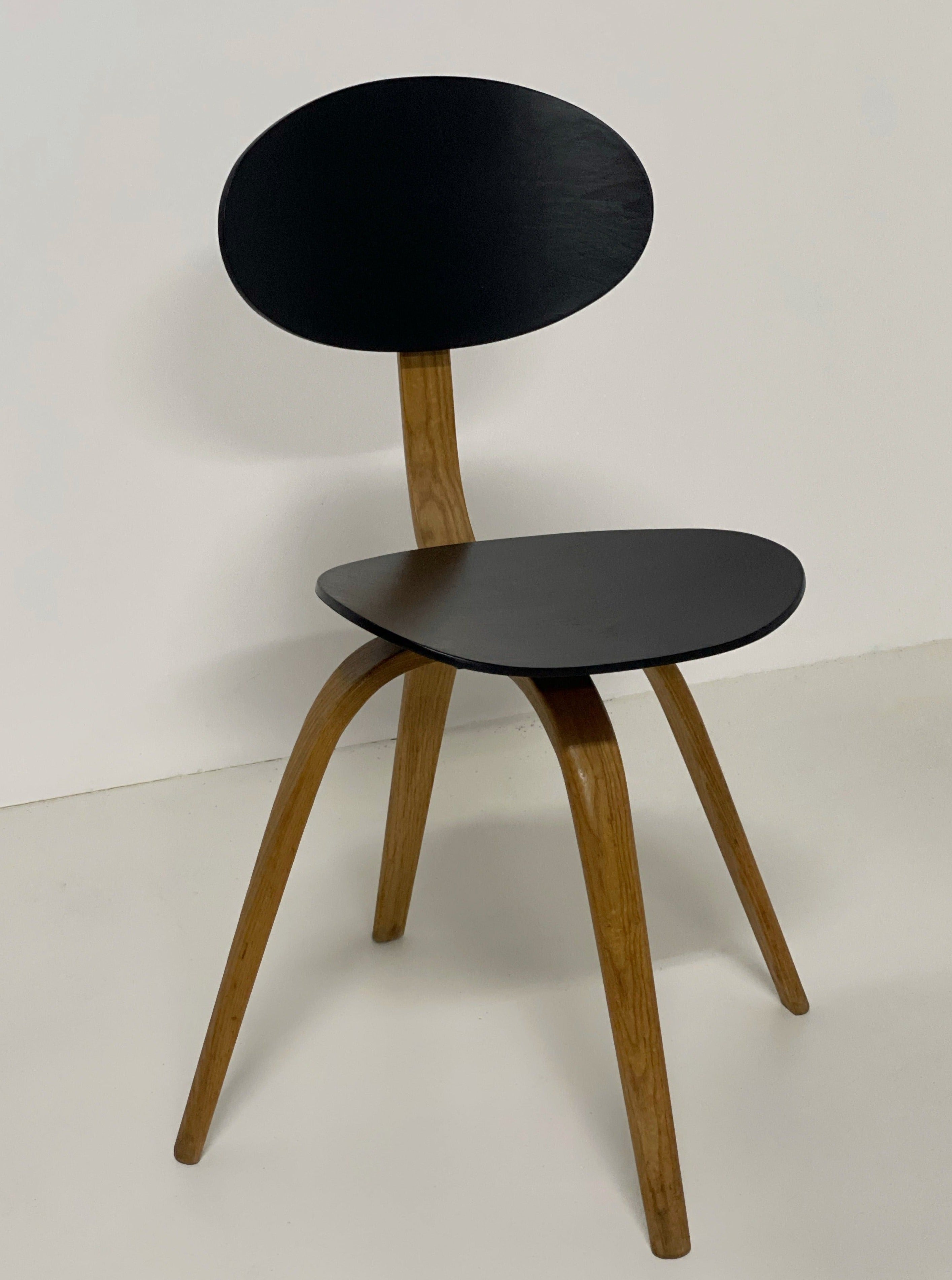 Bow-Wood' chair by Hugues Steiner