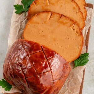 Glazed Vegan Ham Roast (Perfect for Holidays!) - Sweet Simple Vegan