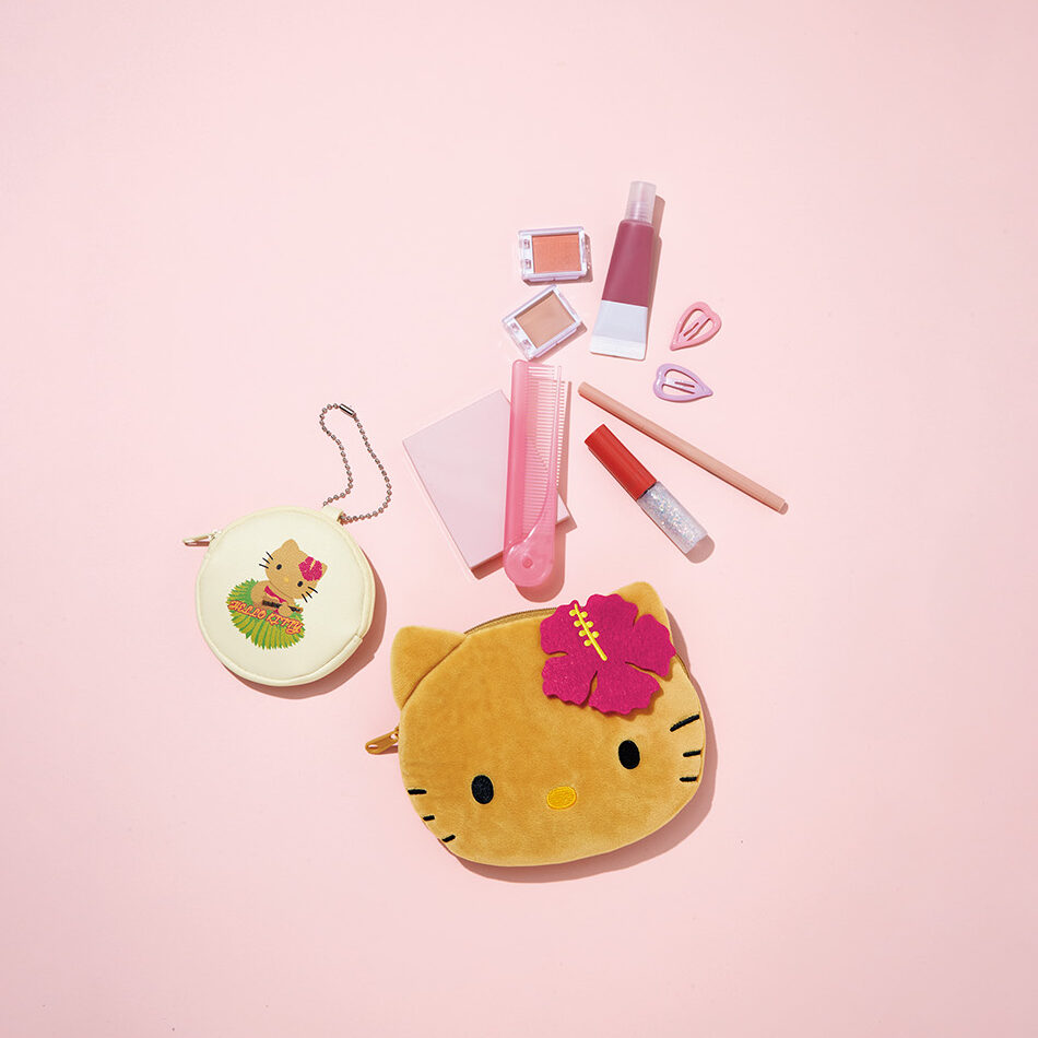 付録】レアな日焼けハローキティが付録に！フェイス形ポーチ＆バッグ