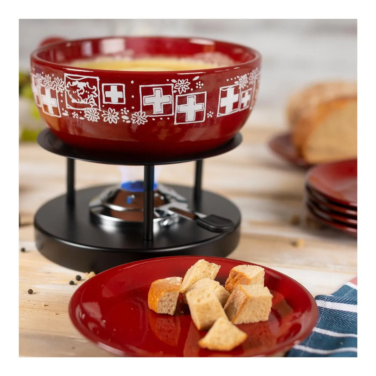 KUHN RIKON チーズフォンデュセット スイス - スイス食品 - オンライン