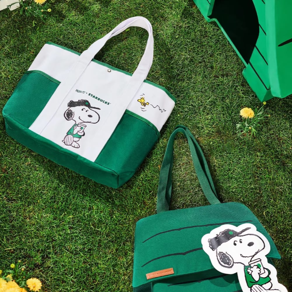 STARBUCKS＋ PEANUTSコラボ 中国限定トートバッグ SNOOPY スヌーピー