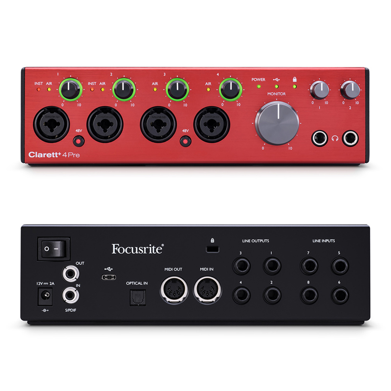 FOCUSRITE CLARETT+ 4PRE | サンフォニックス