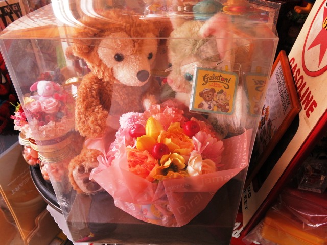 ジェラトーニ ぬいぐるみ 花束風 ダッフィー ぬいぐるみ レインボー