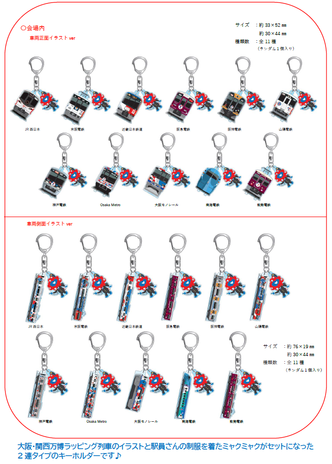 関西鉄道会社11社＆大阪・関西万博が夢の共演！大阪・関西万博ならでは