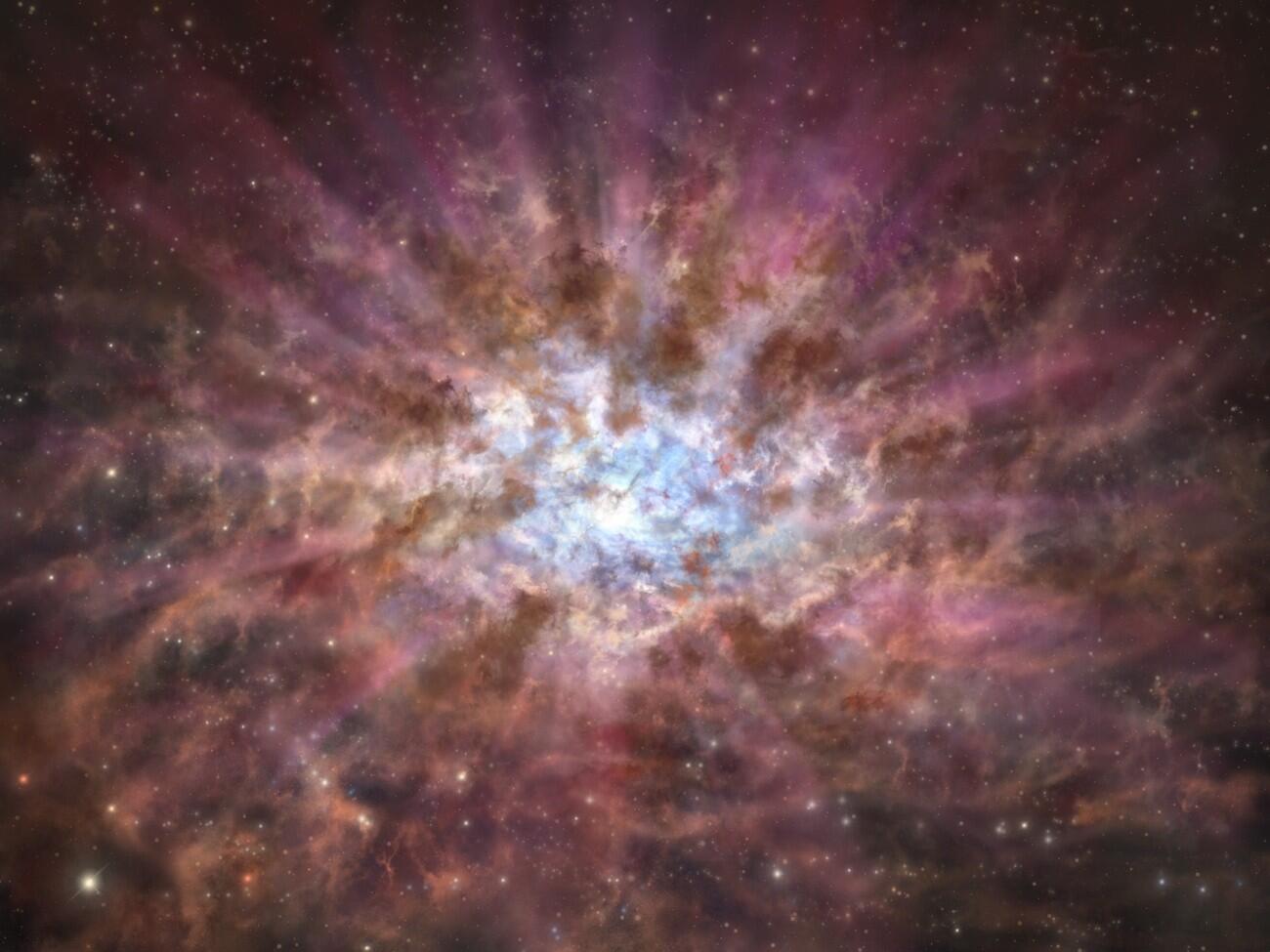 塵のベールに隠された初期宇宙の巨大ブラックホール | トピックス