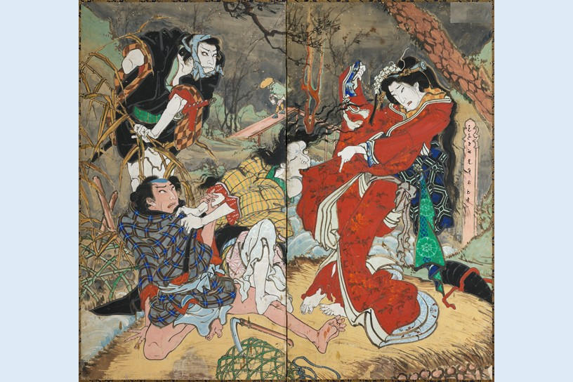 土佐の天才絵師【絵金】幻の六曲一隻屏風を修復したい！ | クラウド