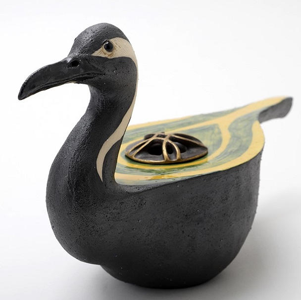 ◉今井眞正 作 香炉 鳥形香炉 - (池坊専宗がみつめた匠の世界～よい