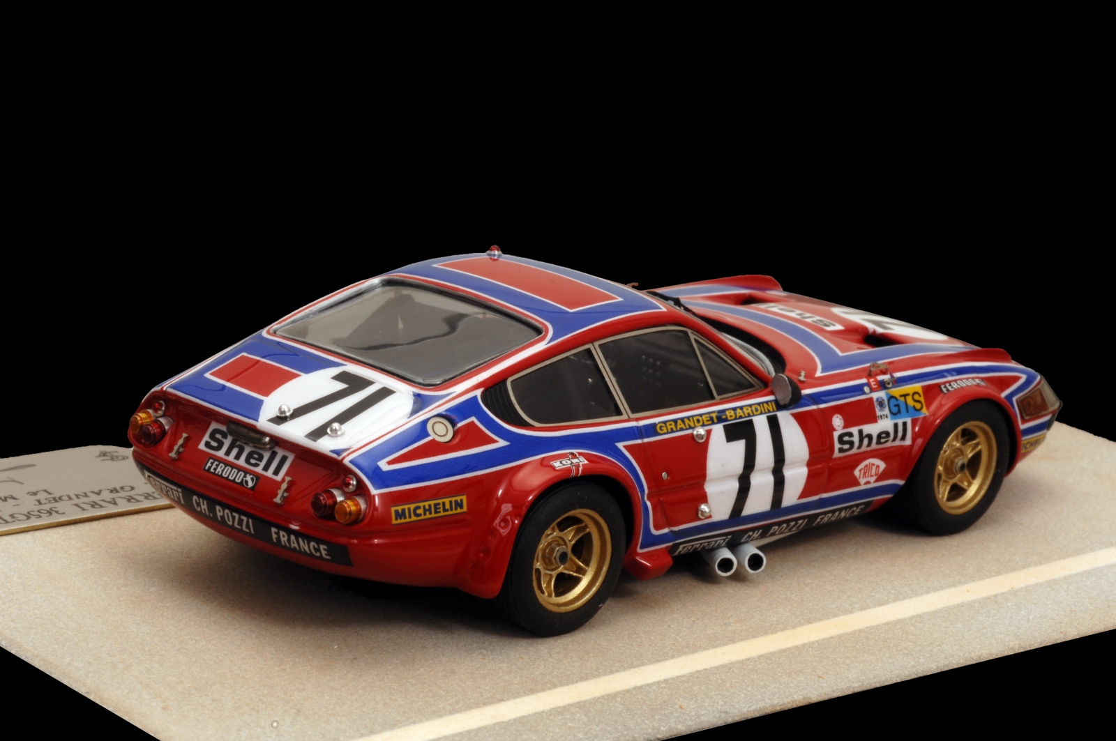 Ferrari 365 GTB/4 (1974) 1/43 #71 Le Mans - Suber Factory