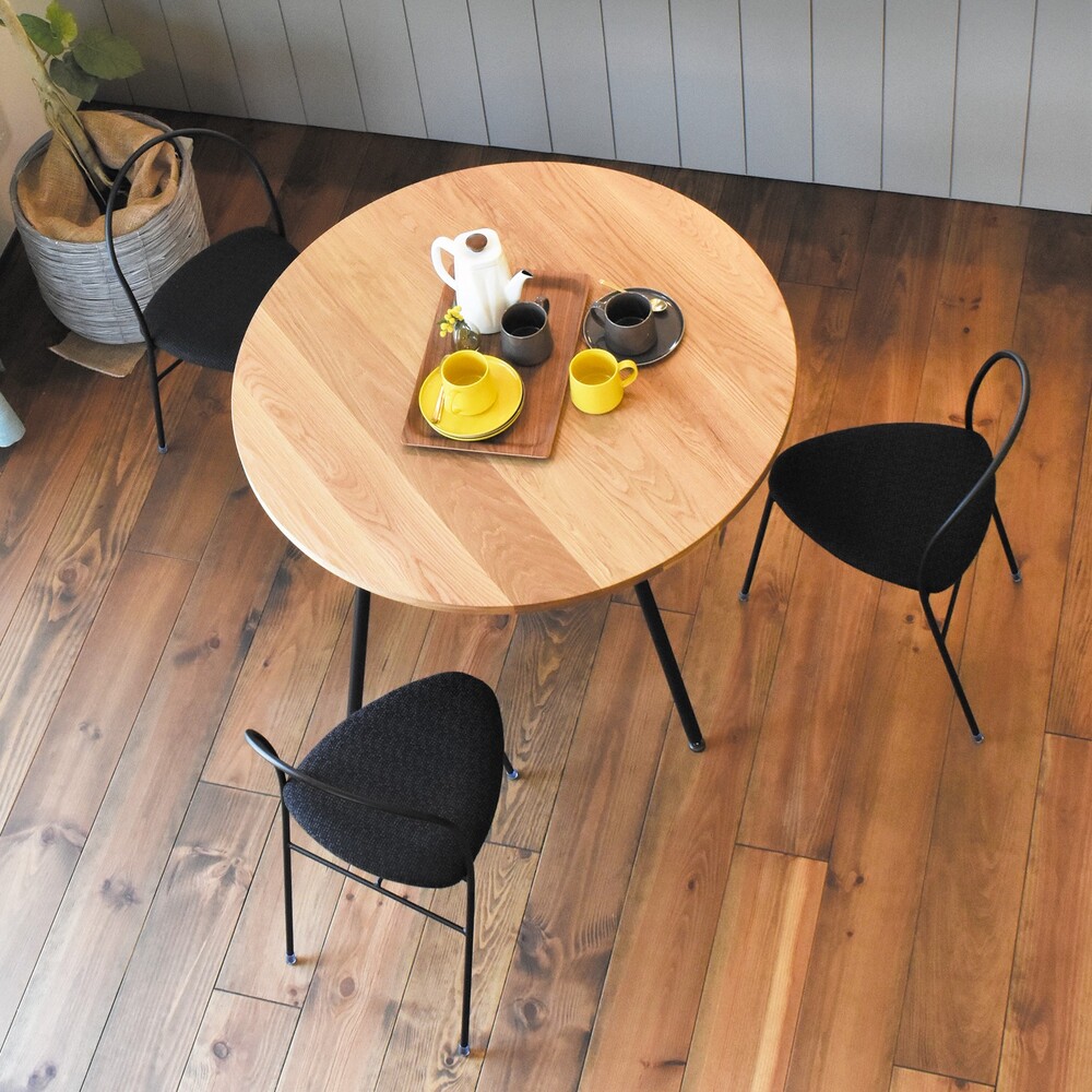 Triangoloチェア 布座 BLACK | SUGIYAMA | Japanese Minimalist Solid