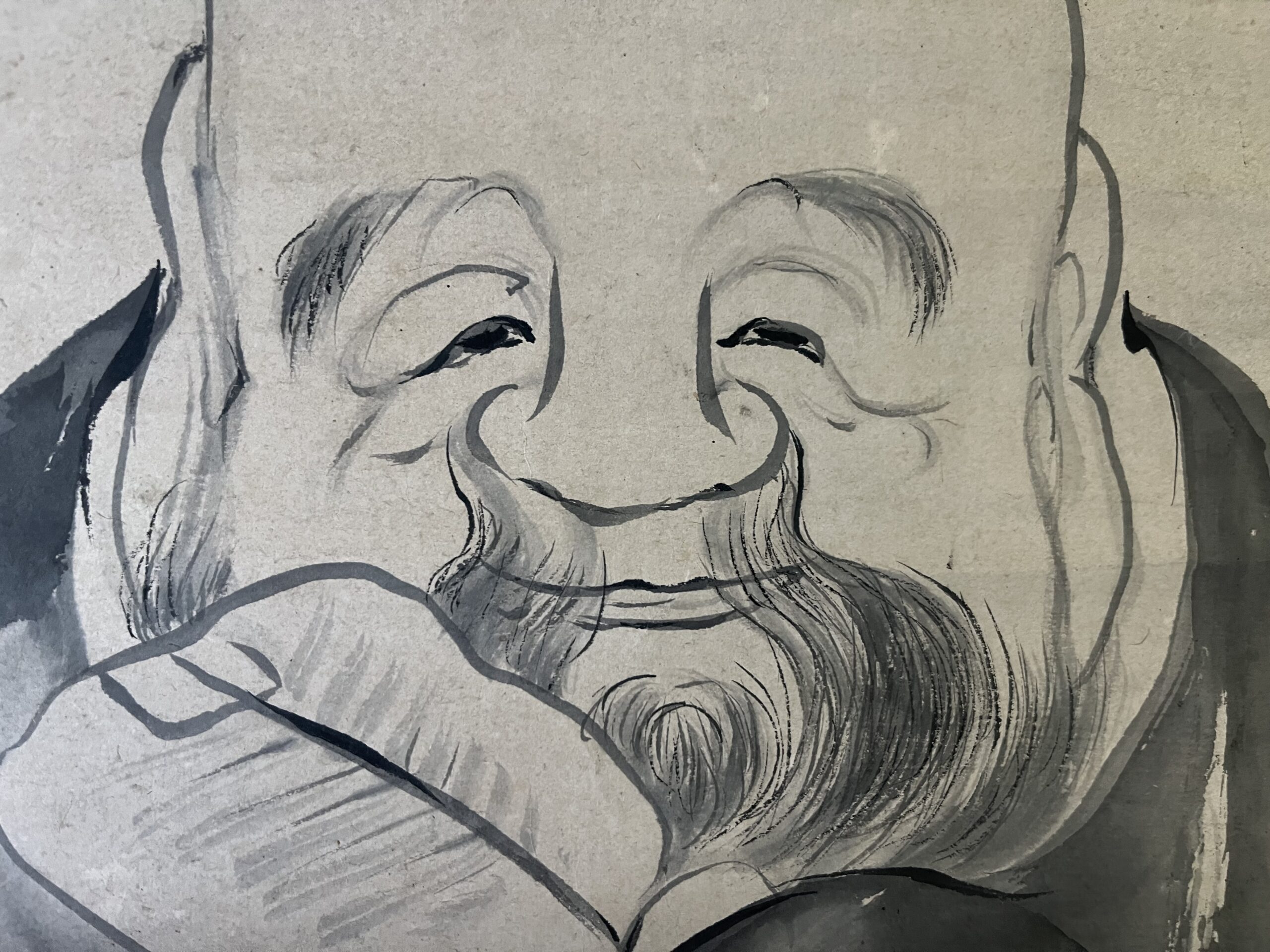 骨董水妖｜池大雅筆 寿老図