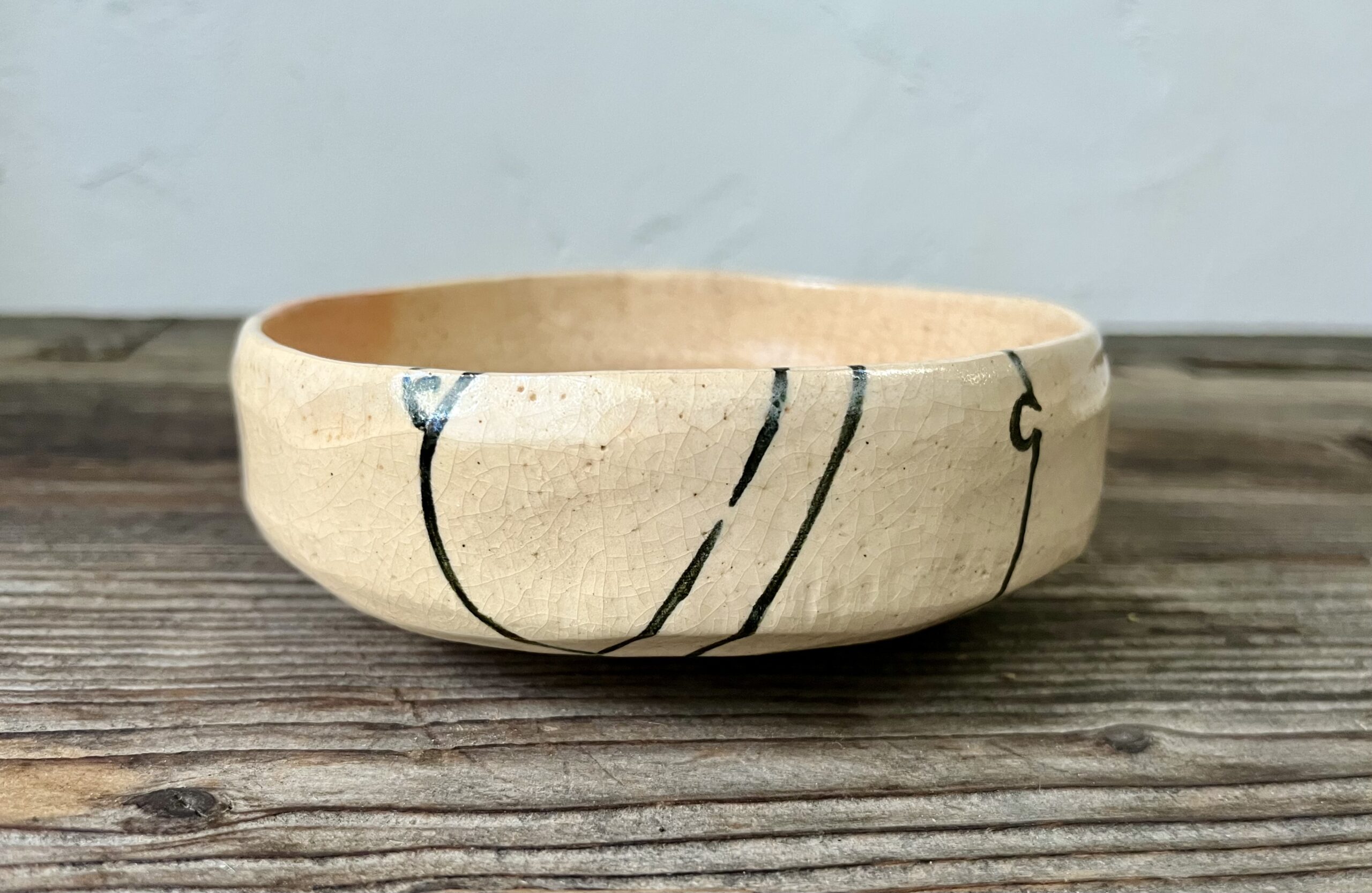 骨董水妖｜九代大樋長左衛門作鈴絵平茶碗